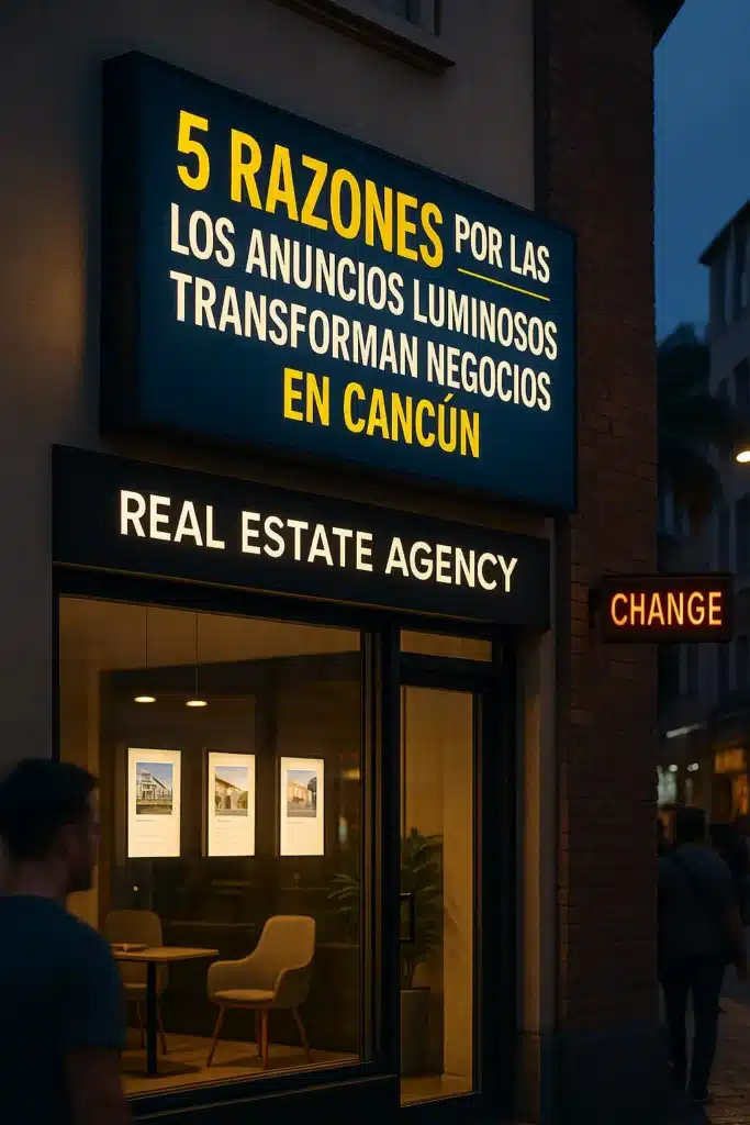 5 razones anuncios luminosos Cancún