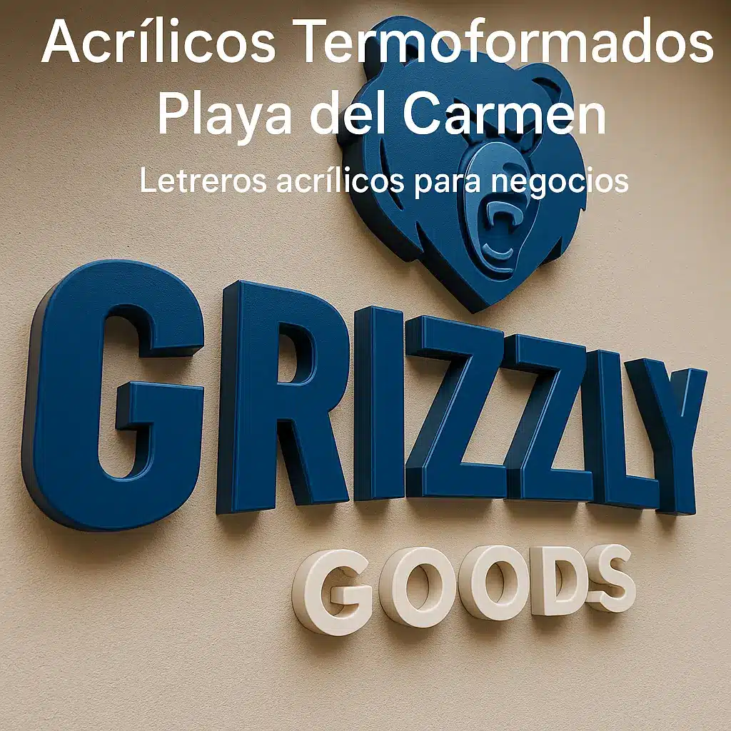 ACRILICO TERMOFORMADO PLAYA DEL CARMEN