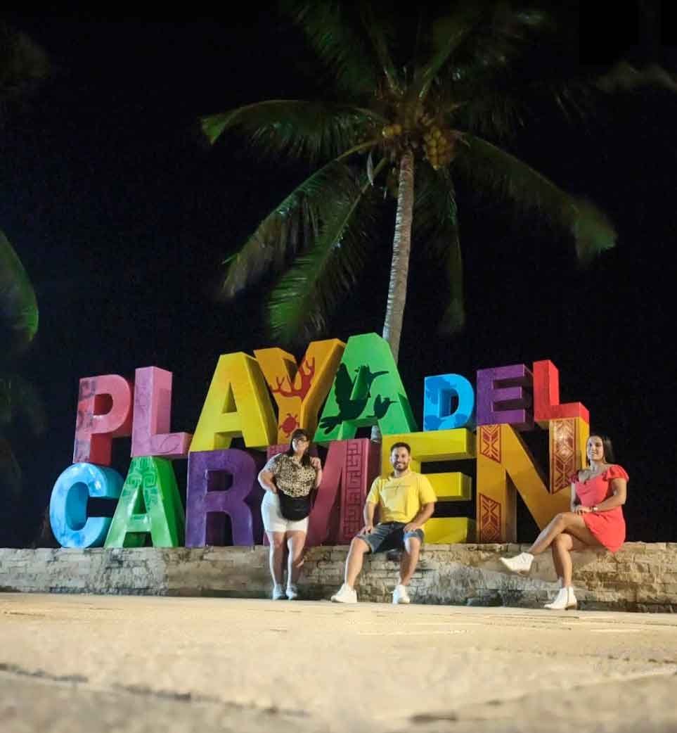 Foto letras Playa del carmen